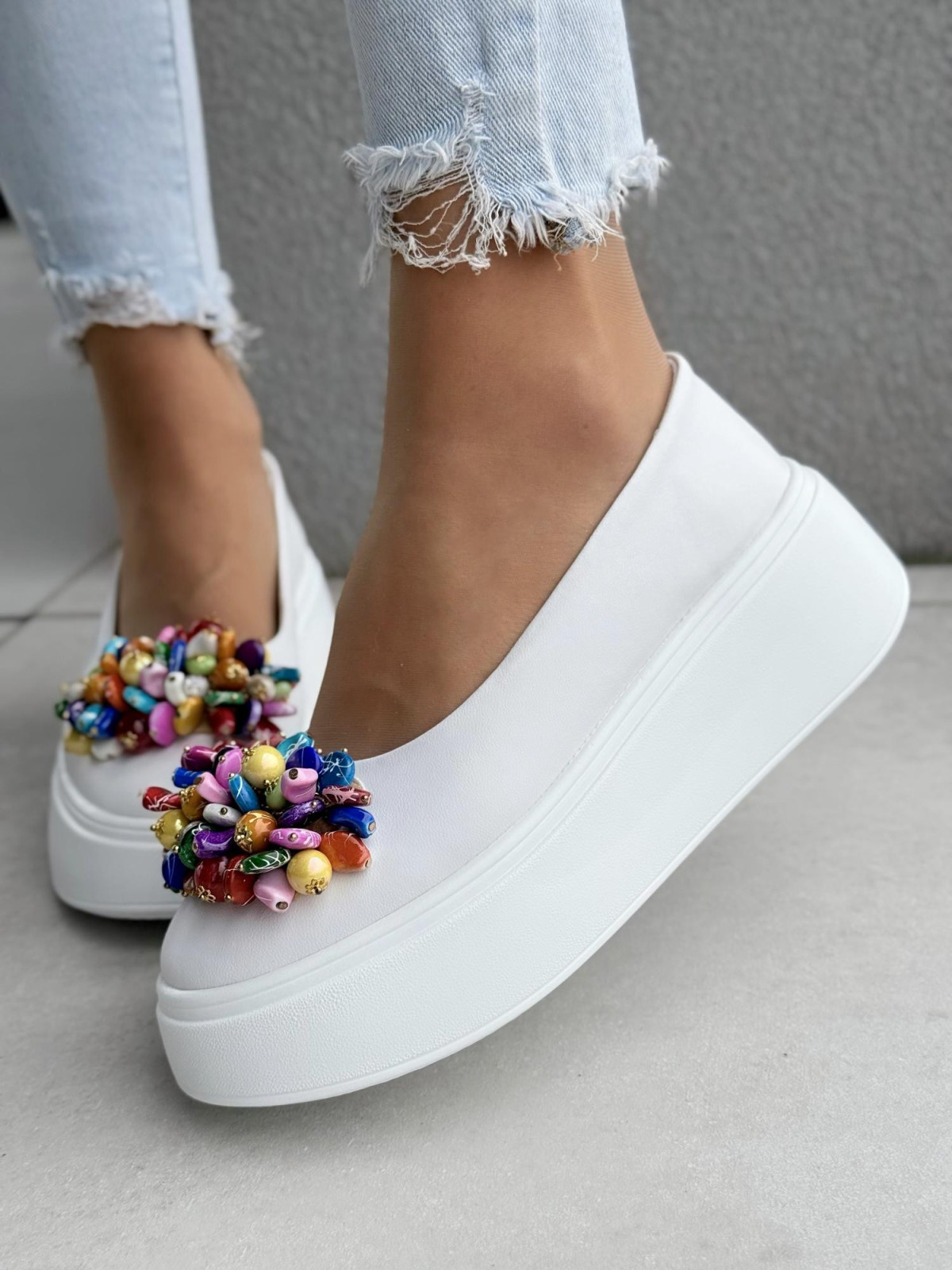 Wyjątkowe balerinki ze skóry naturalnej