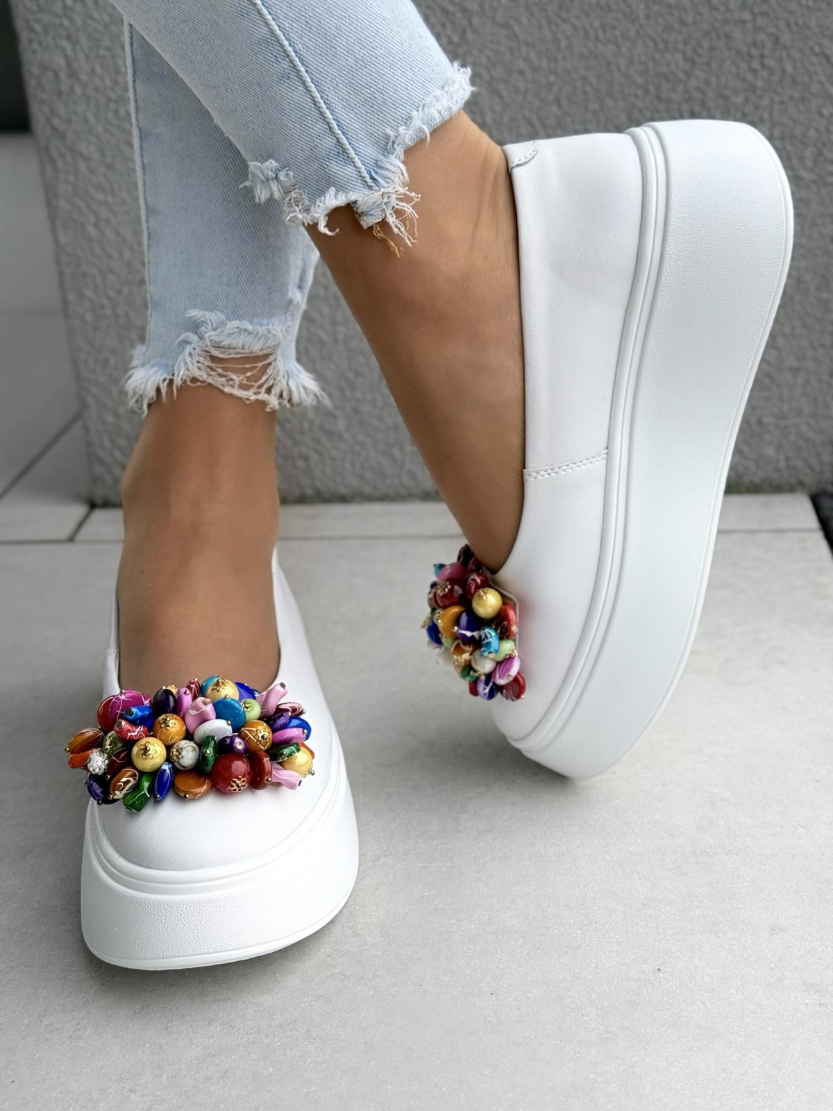 Wyjątkowe balerinki ze skóry naturalnej