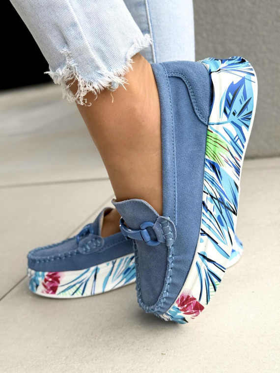 Mokasyny damskie ze skóry naturalnej