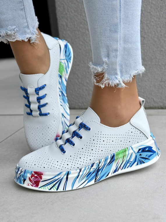 Sneakersy damskie ze skóry naturalnej