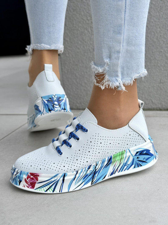 Sneakersy damskie ze skóry naturalnej