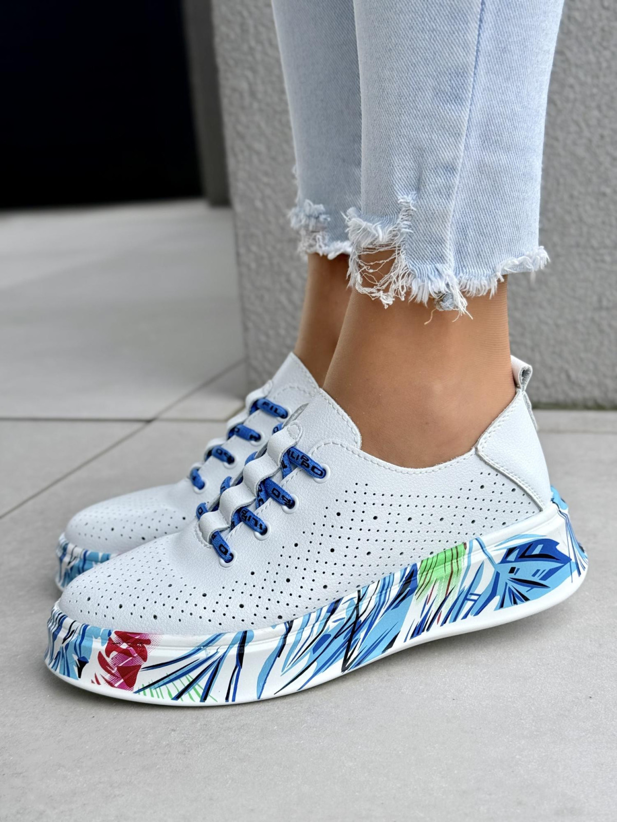 Sneakersy damskie ze skóry naturalnej