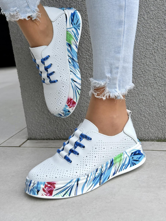 Sneakersy damskie ze skóry naturalnej