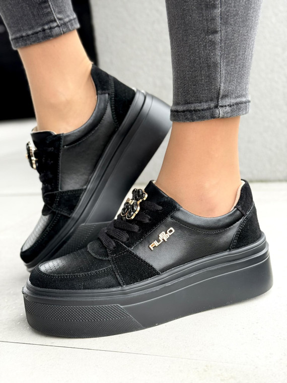 Sneakersy damskie ze skóry naturalnej