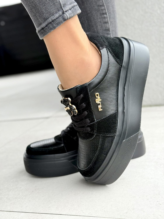 Sneakersy damskie ze skóry naturalnej