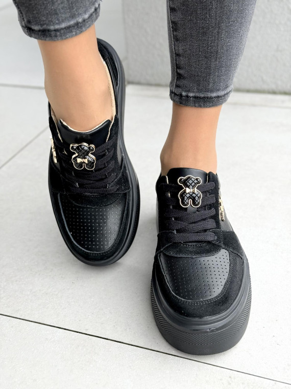 Sneakersy damskie ze skóry naturalnej