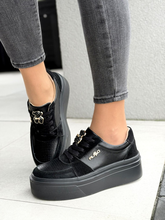 Sneakersy damskie ze skóry naturalnej