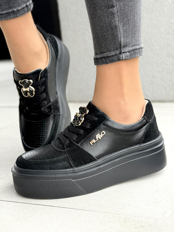 Sneakersy damskie ze skóry naturalnej