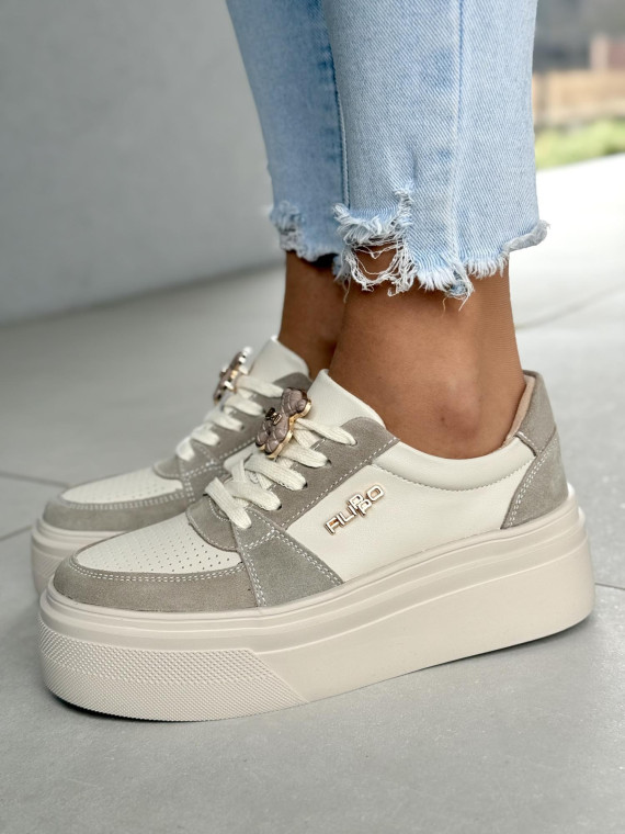 Sneakersy damskie ze skóry naturalnej