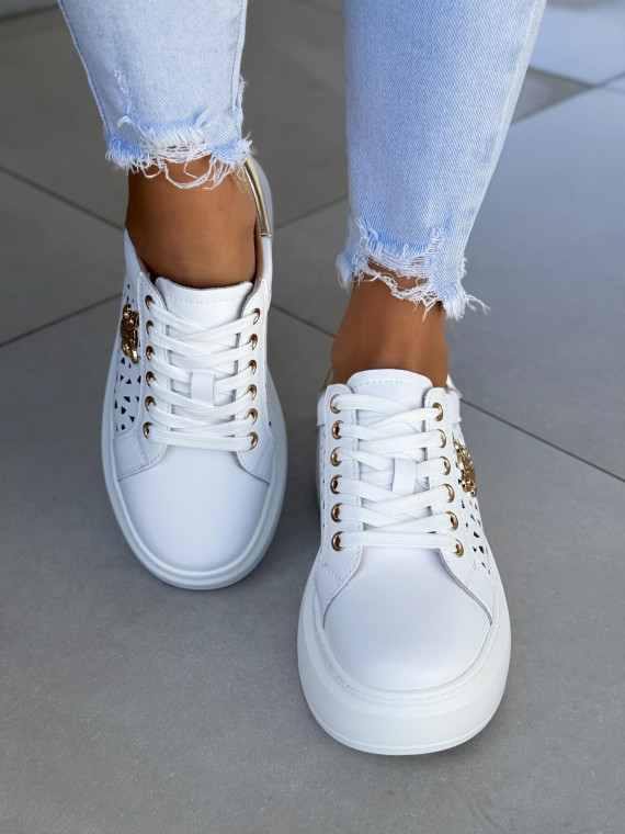 Sneakersy damskie ze skóry naturalnej