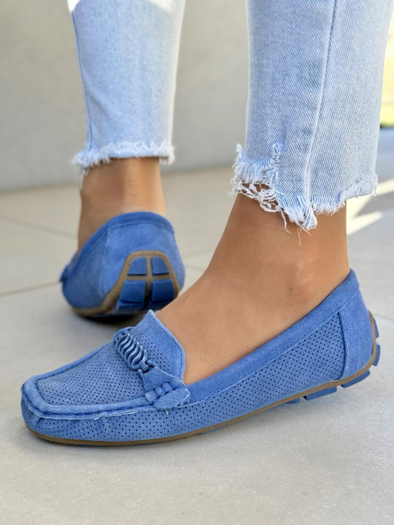 Mega wygodne mokasyny damskie ze skóry naturalnej