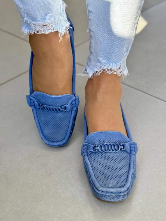 Mega wygodne mokasyny damskie ze skóry naturalnej