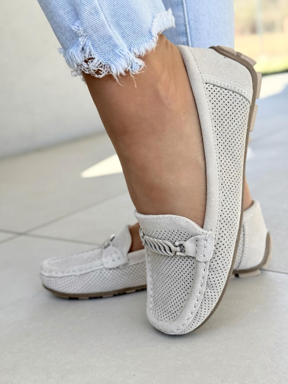 Mega wygodne mokasyny ze skóry naturalnej