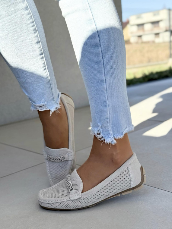 Mega wygodne mokasyny ze skóry naturalnej