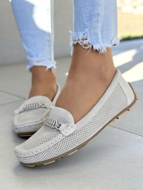 Mega wygodne mokasyny ze skóry naturalnej