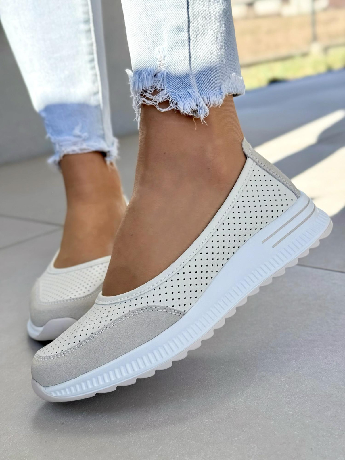 Balerinki ze skóry naturalnej