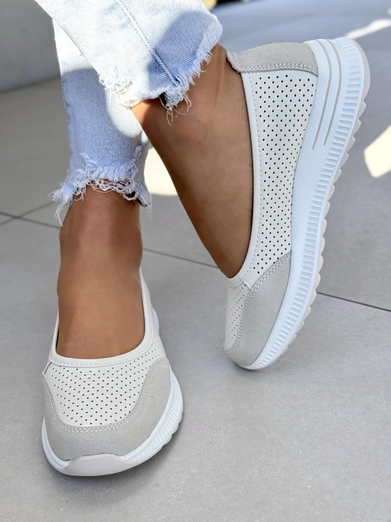 Balerinki ze skóry naturalnej