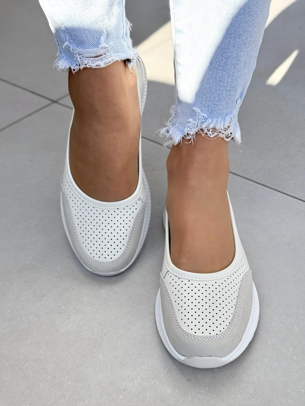 Balerinki ze skóry naturalnej