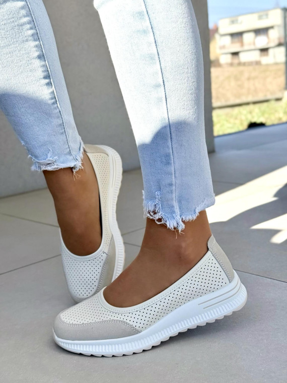 Balerinki ze skóry naturalnej