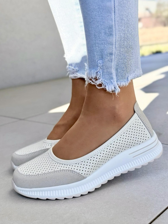 Balerinki ze skóry naturalnej