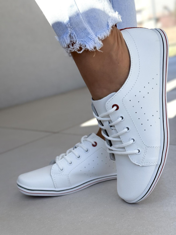 Trampki damskie ze skóry naturalnej