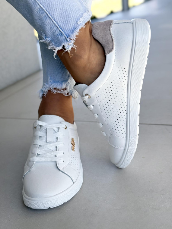 Sneakersy damskie ze skóry naturalnej