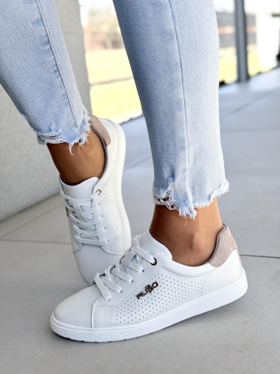 Sneakersy damskie ze skóry naturalnej