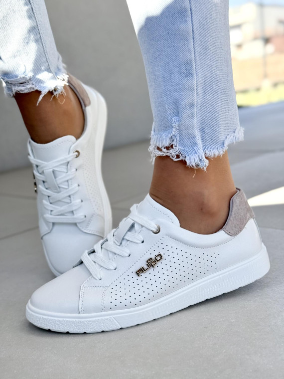 Sneakersy damskie ze skóry naturalnej