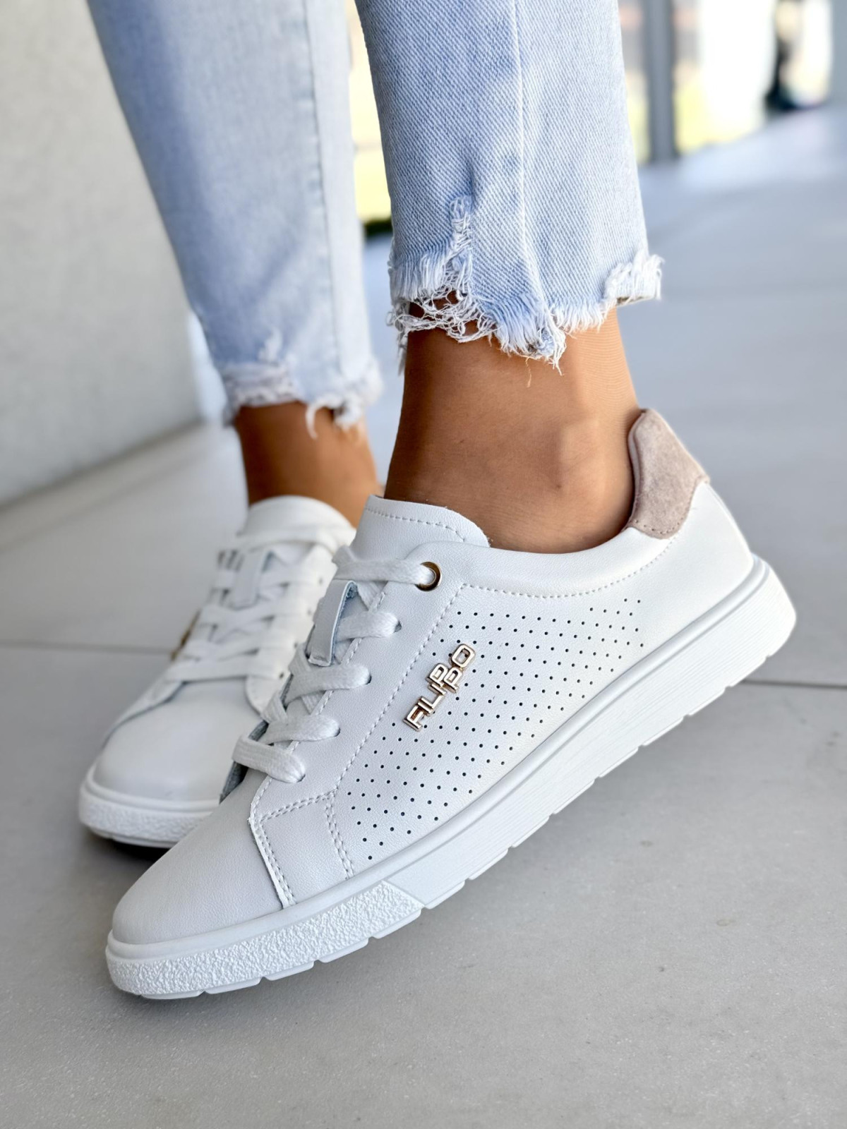 Sneakersy damskie ze skóry naturalnej