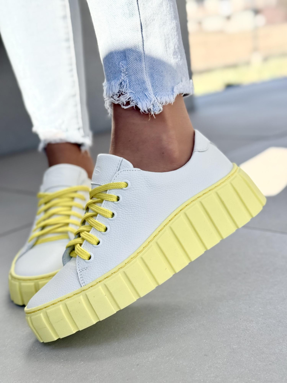 Sneakersy damskie OLEKSY ze skóry naturalnej Polskiej produkcji