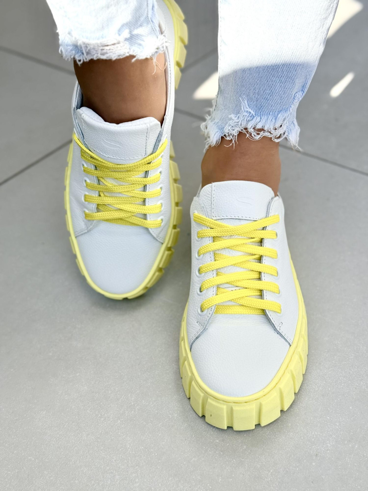 Sneakersy damskie OLEKSY ze skóry naturalnej Polskiej produkcji