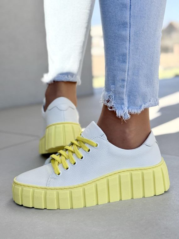 Sneakersy damskie OLEKSY ze skóry naturalnej Polskiej produkcji