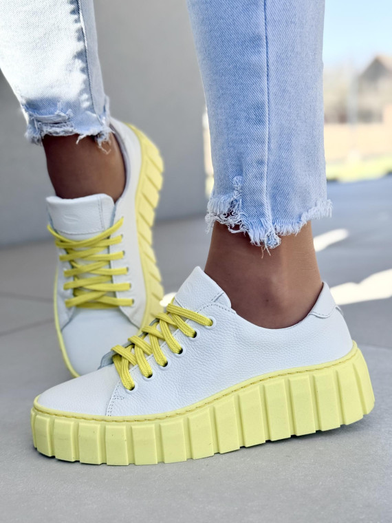 Sneakersy damskie OLEKSY ze skóry naturalnej Polskiej produkcji