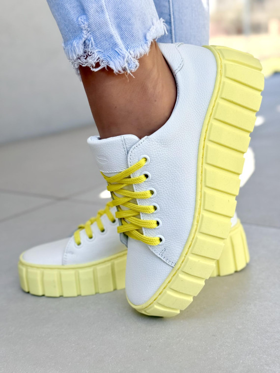 Sneakersy damskie OLEKSY ze skóry naturalnej Polskiej produkcji