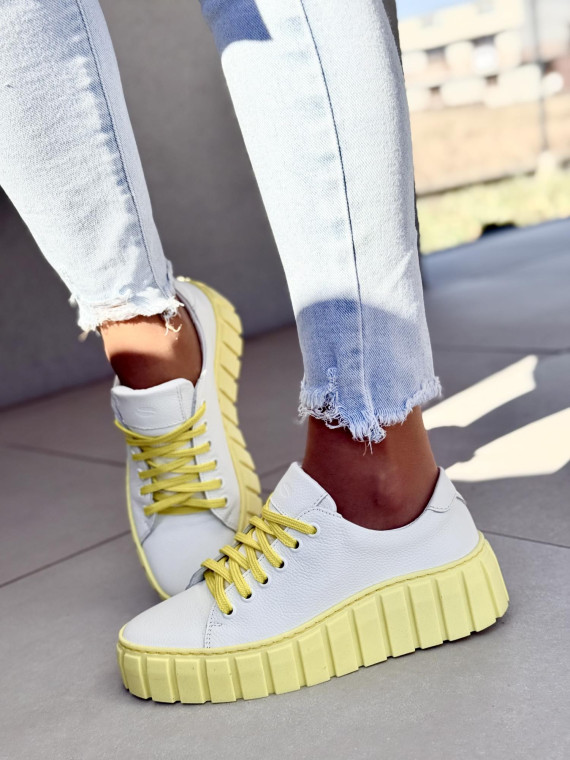 Sneakersy damskie OLEKSY ze skóry naturalnej Polskiej produkcji