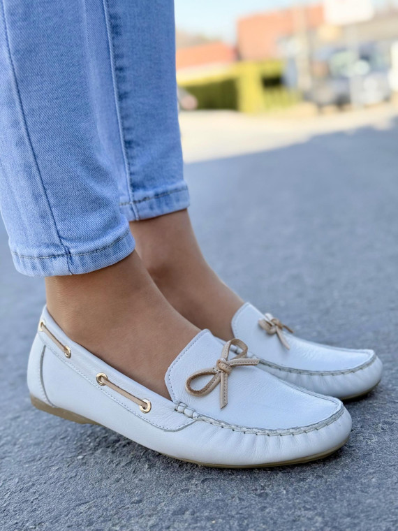 Mokasyny damskie OLEKSY ze skóry naturalnej