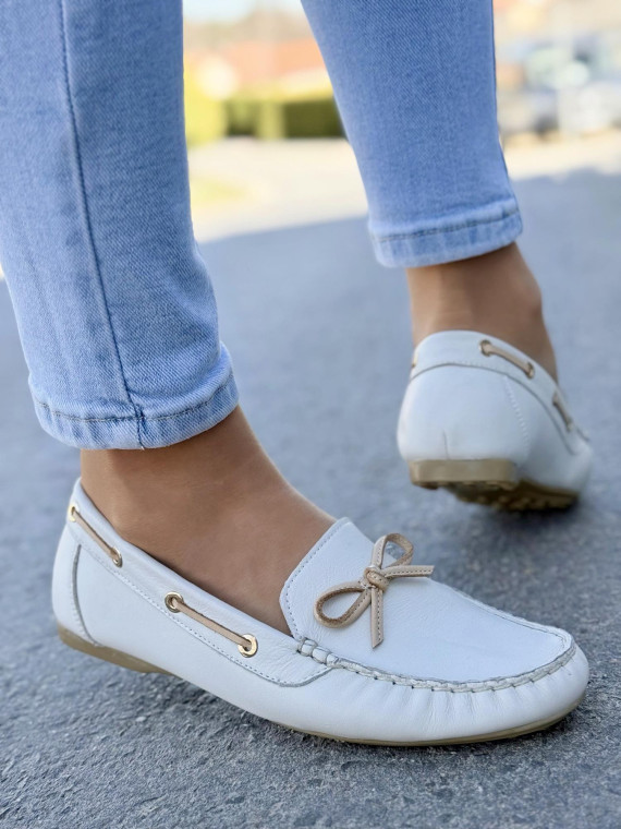 Mokasyny damskie OLEKSY ze skóry naturalnej