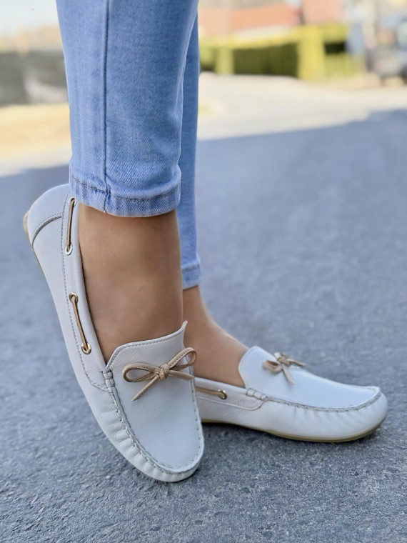 Mokasyny damskie OLEKSY ze skóry naturalnej