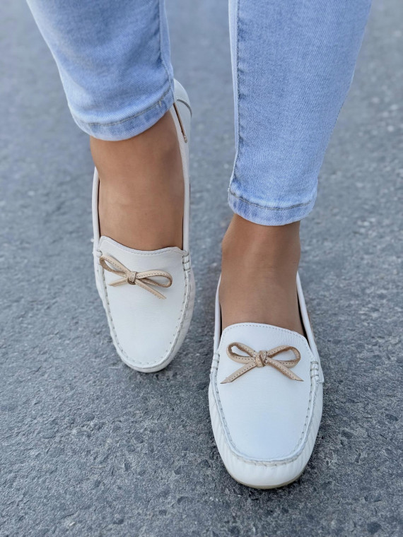 Mokasyny damskie OLEKSY ze skóry naturalnej