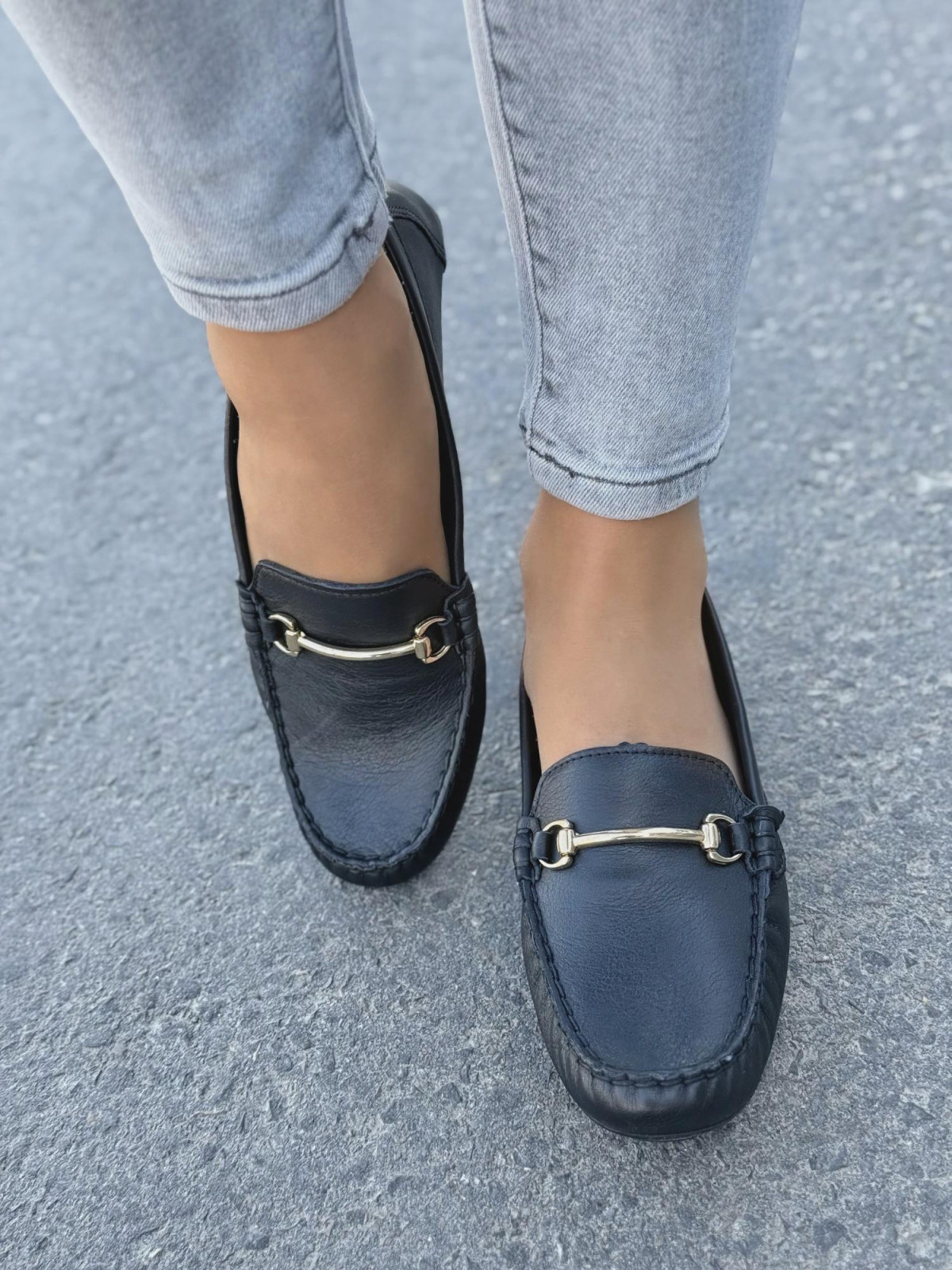 Mokasyny damskie OLEKSY ze skóry naturalnej