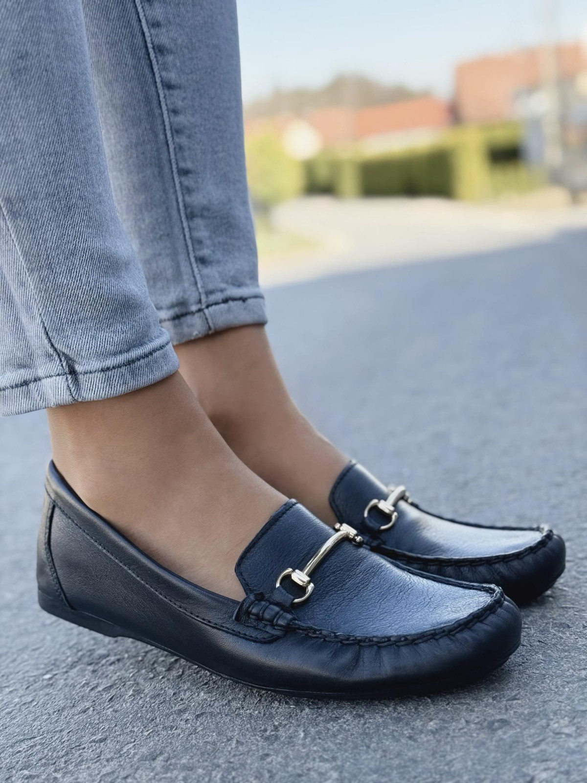 Mokasyny damskie OLEKSY ze skóry naturalnej