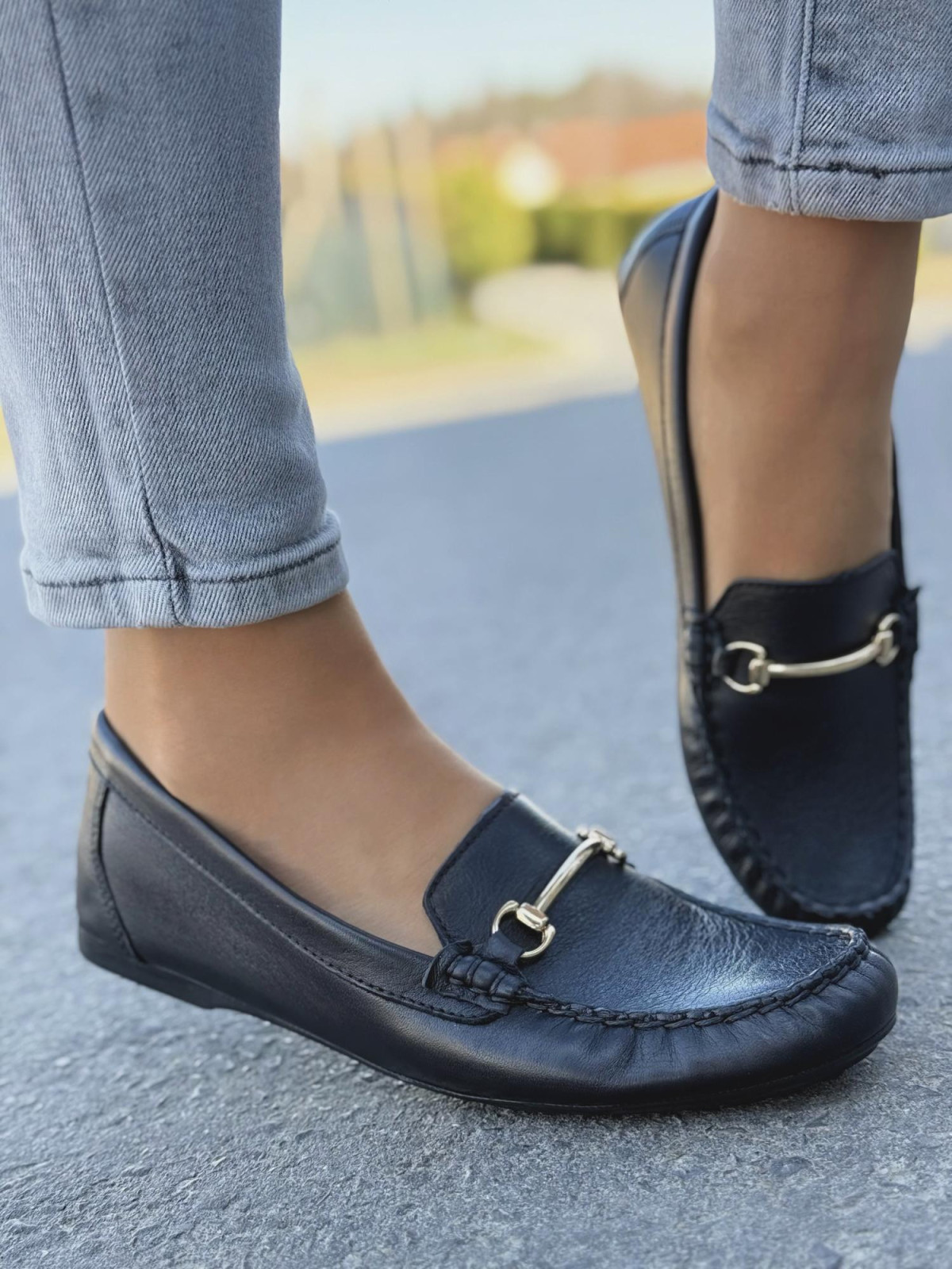 Mokasyny damskie OLEKSY ze skóry naturalnej