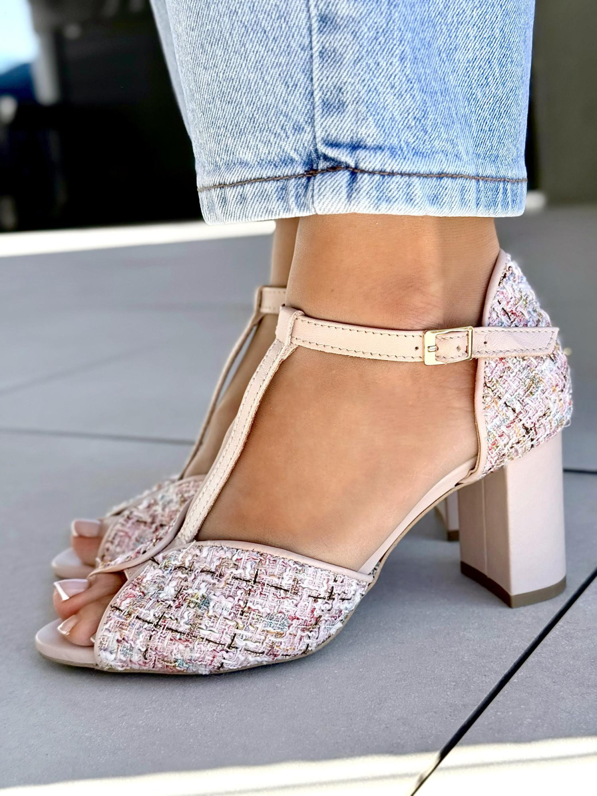 Wyjątkowe sandały damskie OLEKSY ze skóry naturalnej Polskiej produkcji