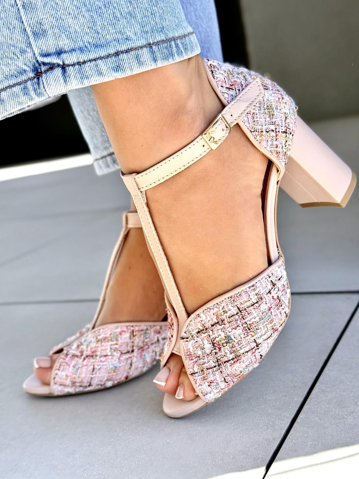 Wyjątkowe sandały damskie OLEKSY ze skóry naturalnej Polskiej produkcji