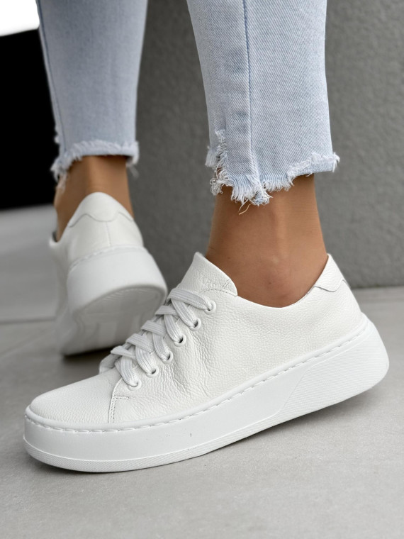 Sneakersy damskie OLEKSY ze skóry naturalnej Polskiej produkcji