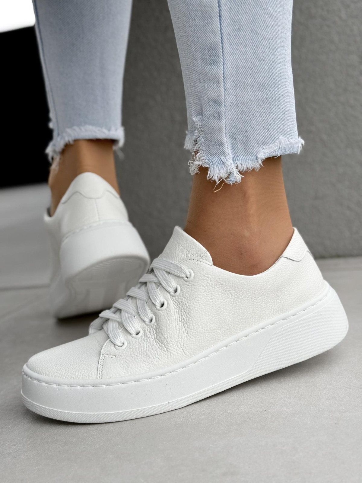 Sneakersy damskie OLEKSY ze skóry naturalnej Polskiej produkcji