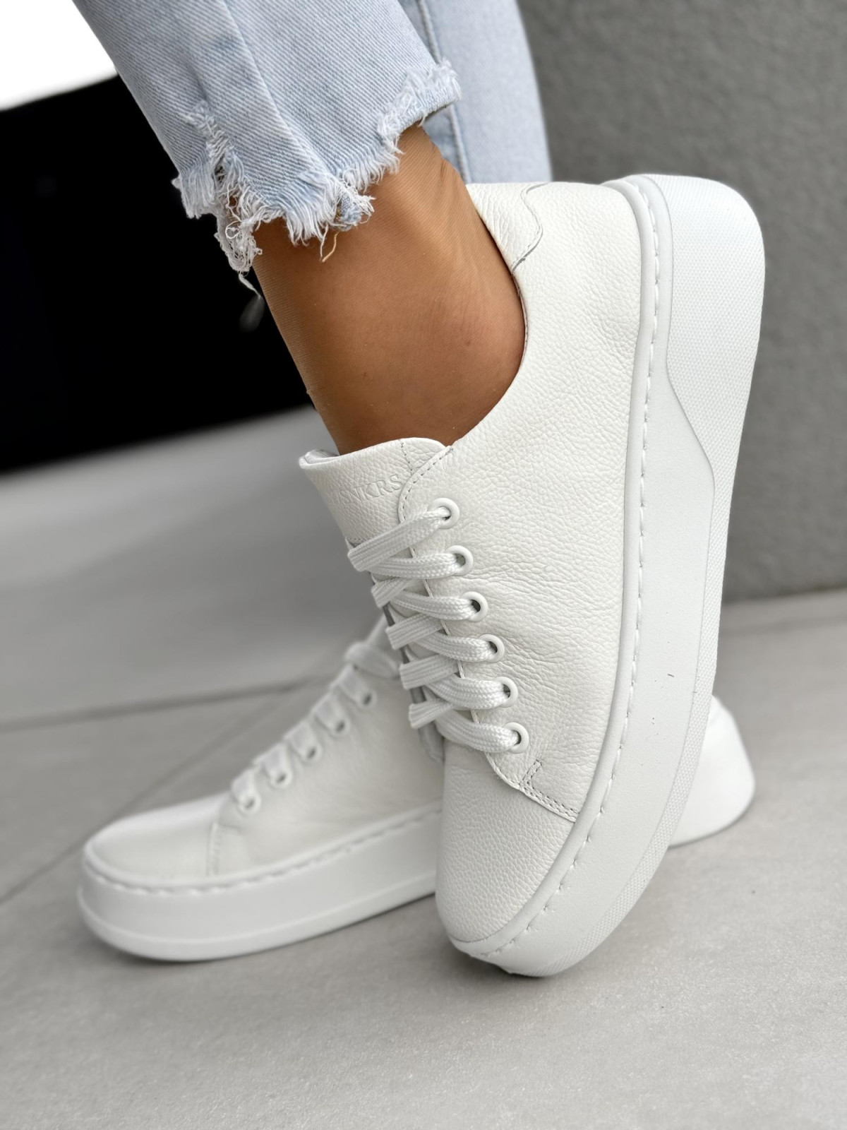 Sneakersy damskie OLEKSY ze skóry naturalnej Polskiej produkcji