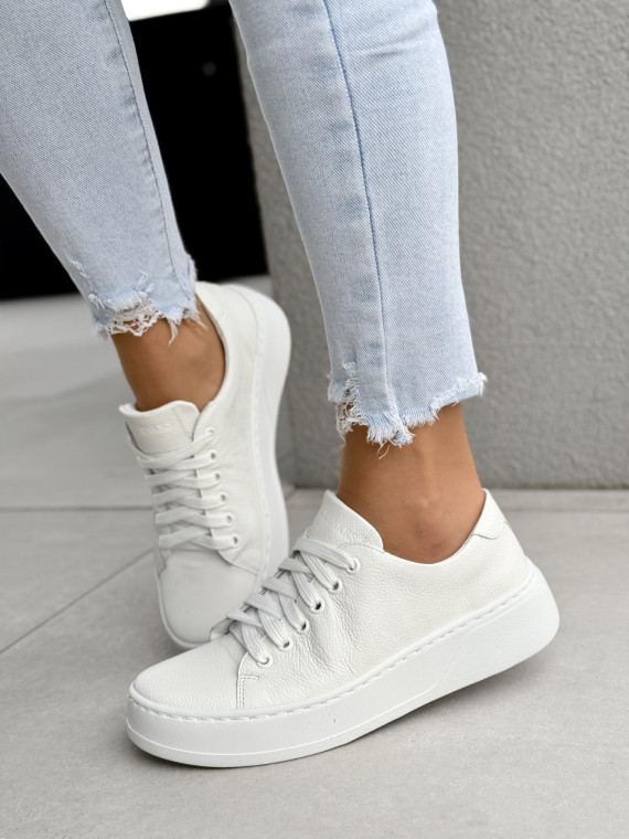 Sneakersy damskie OLEKSY ze skóry naturalnej Polskiej produkcji