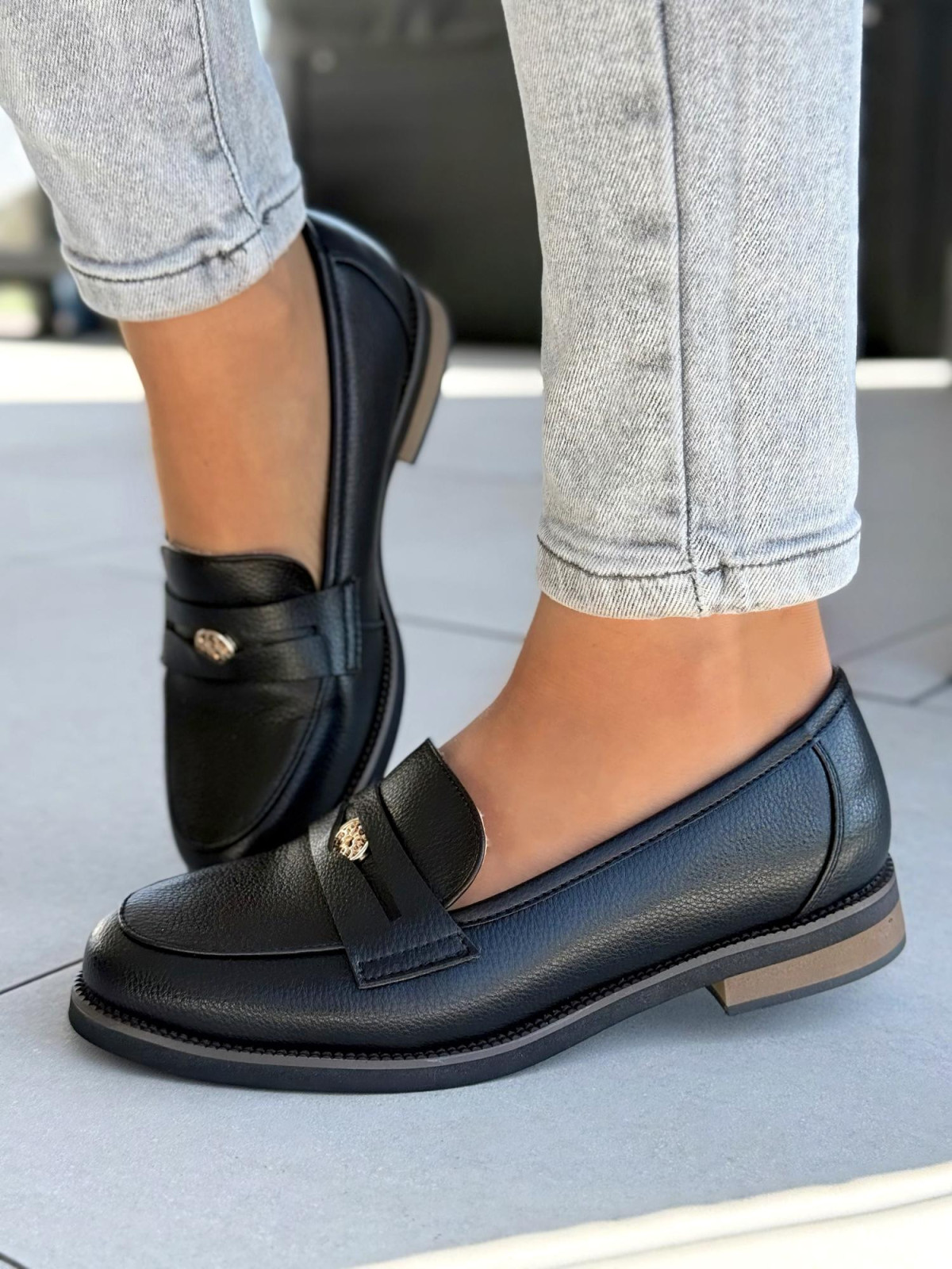 Mega wygodne mokasyny damskie ze skóry naturalnej