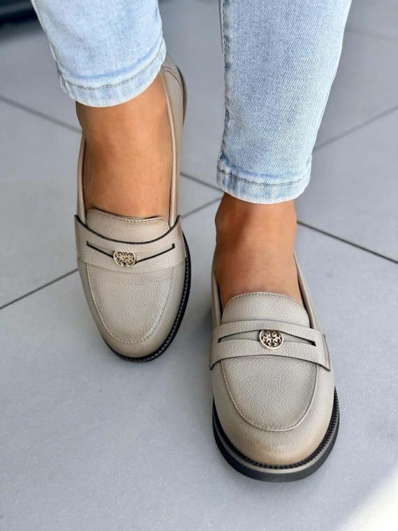 Mega wygodne mokasyny damskie ze skóry naturalnej